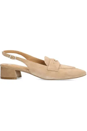 Manfield Suède slingback loafers