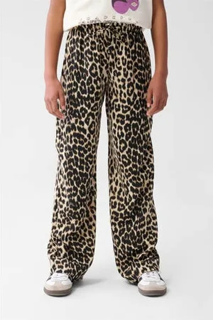 SHOEBY Wide leg palazzo broek bruin