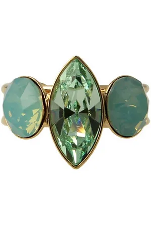 Otazu Gold plated ring met Swarovski kristallen Blossom