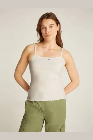Tommy Hilfiger Spaghettitop rib gebreid