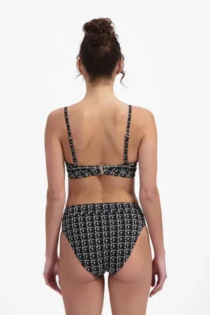 Beachlife High waist bikinibroekje met textuur