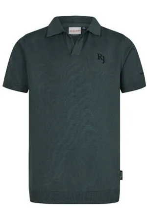 Retour Polo groen fijn gebreid