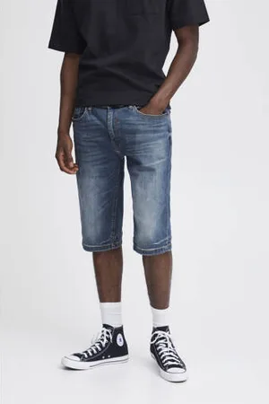 Blend Slim denim short medium blue denim