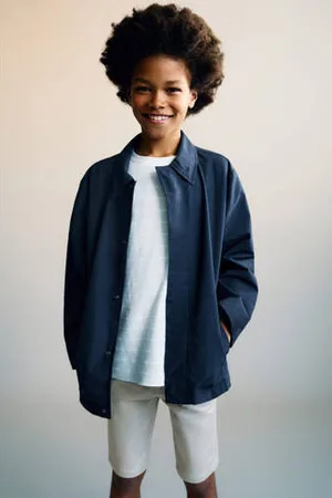 MANGO Tussenjas donkerblauw