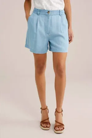 WE Fashion Blue Ridge straight high waist denim short