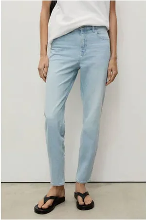 MANGO Slim fit jeans light blue denim