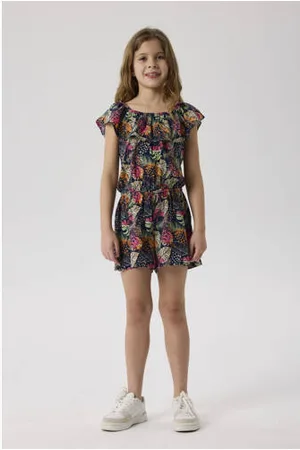 NAME IT KIDS playsuit donkerblauw/groen/paars