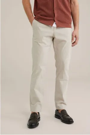 WE Fashion Tapered chino beige