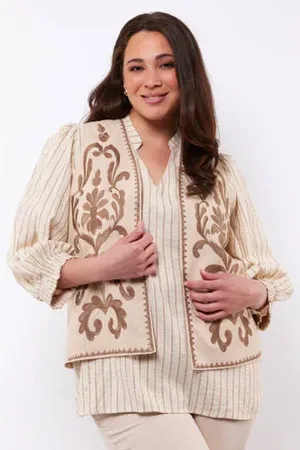 Exxcellent Gilet ecru