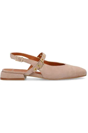 Manfield Suède slingback loafers