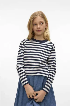 VERO MODA Longsleeve donkerblauw