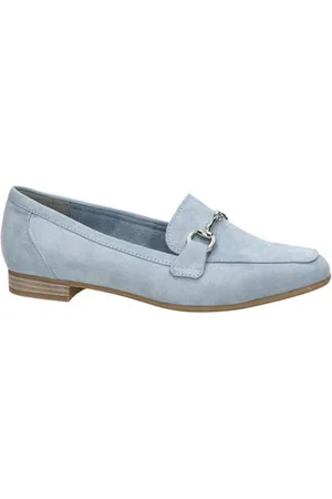 Marco Tozzi Suède loafers blauw
