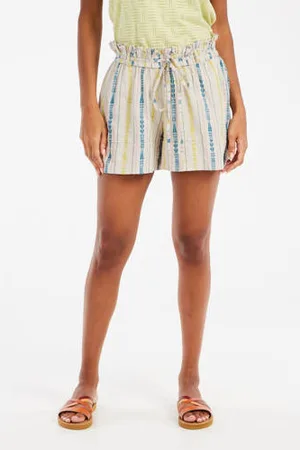 Protest Regular waist casual short ecru