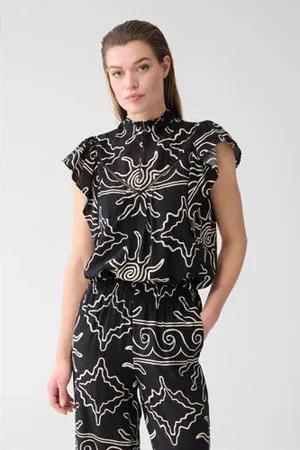 SHOEBY Blousetop zwart