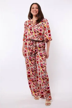 Exxcellent Wide leg high waist broek