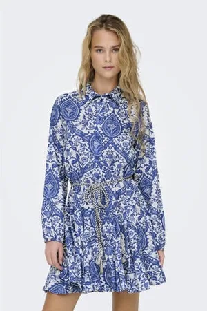 ONLY Korte jurk blauw