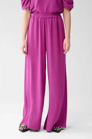 SHOEBY Wide leg high waist casual broek
