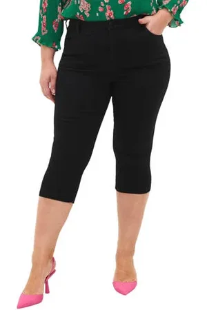 Zizzi High waist skinny capri jeans AMY