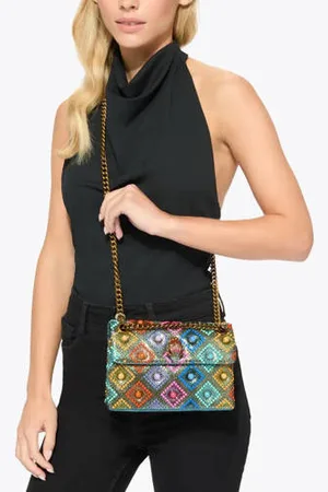 Kurt Geiger Crossbody tas Mini Kensington Jewel met strass