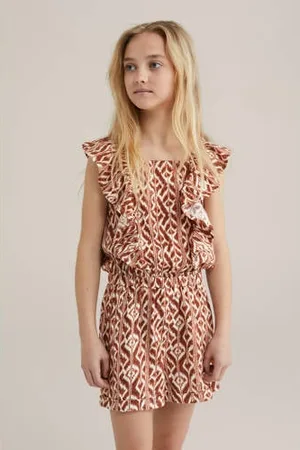 WE Fashion Playsuit roodbruin