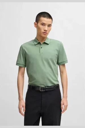 HUGO BOSS Slim polo groen
