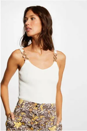 Morgan Ribgebreide top