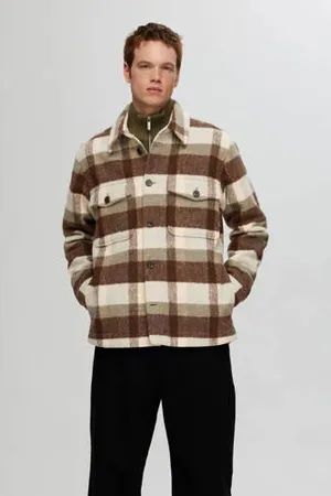 SELECTED Geruit outdoor overshirt