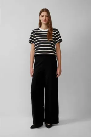 QS by s.Oliver Wide leg high waist casual broek