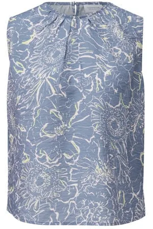 Comma, Mouwloze top blauw