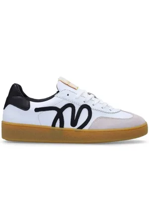 Manfield Leren sneakers /blauw