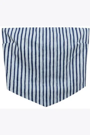 MANGO Strapless top blauw
