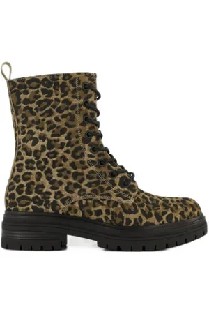 Graceland Veterboots met panterprint