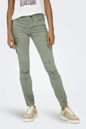 ONLY Skinny regular waist cargo broek