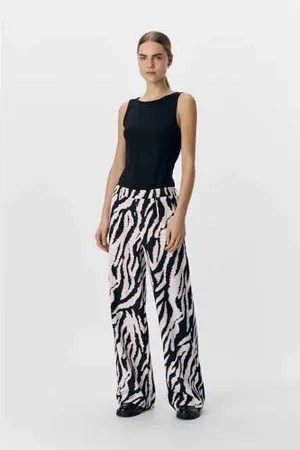 Object Wide leg regular waist casual broek