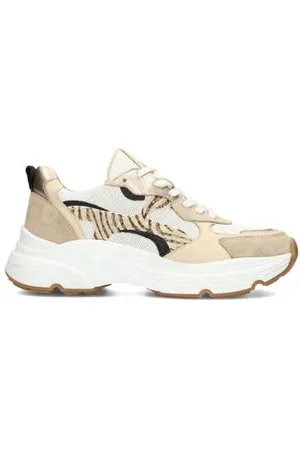 PS Poelman Leren sneakers beige