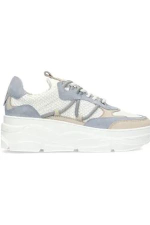 PS Poelman Sneakers wit/blauw