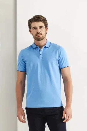 State of art Regular polo lichtblauw