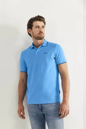 State of art Regular polo blauw