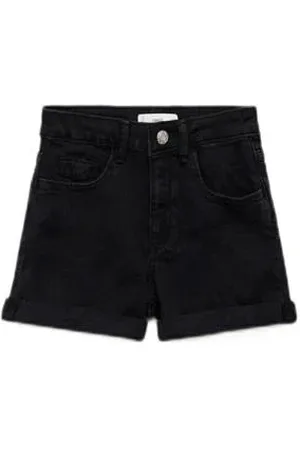 MANGO Denim short black denim