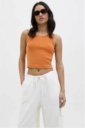 JJXX Top oranje gebreid