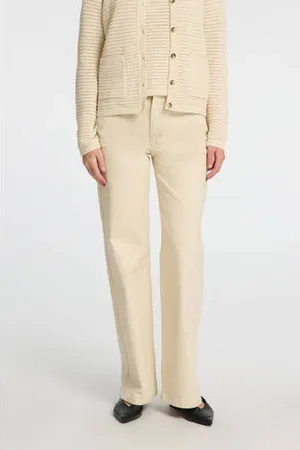 SELECTED High waist wide leg jeans
