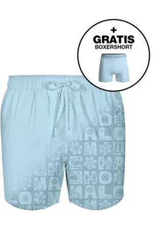 Muchachomalo Zwemshort met magic print + gratis boxershort