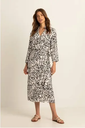 Expresso Midi jurk beige