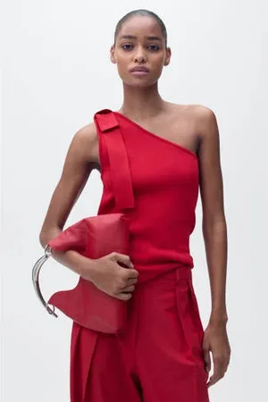 MANGO One shoulder top