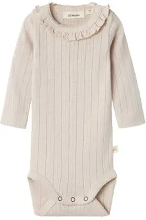 Lil Atelier BABY romper NBFRACHEL beige