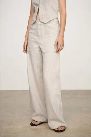 MANGO Wide leg jeans