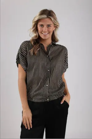 NUKUS Blouse zwart