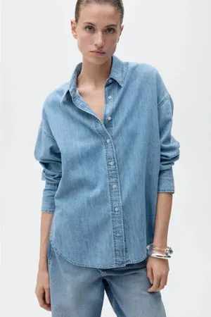 MANGO Denim blouse