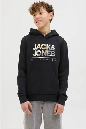JACK & JONES JUNIOR hoodie zwart
