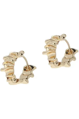 Otazu Gold plated oorbelen Ribbed Tide